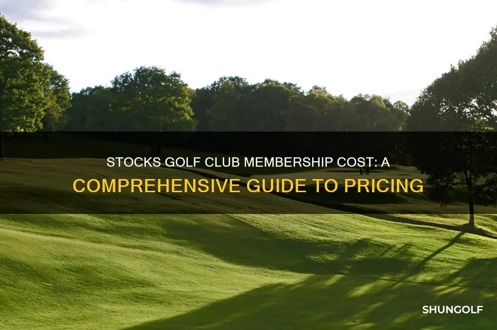 how much is membership at stocks golf club