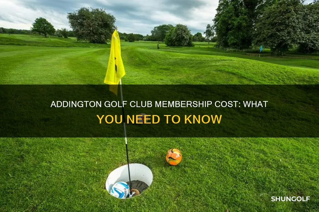 how much is membership at the addington golf club