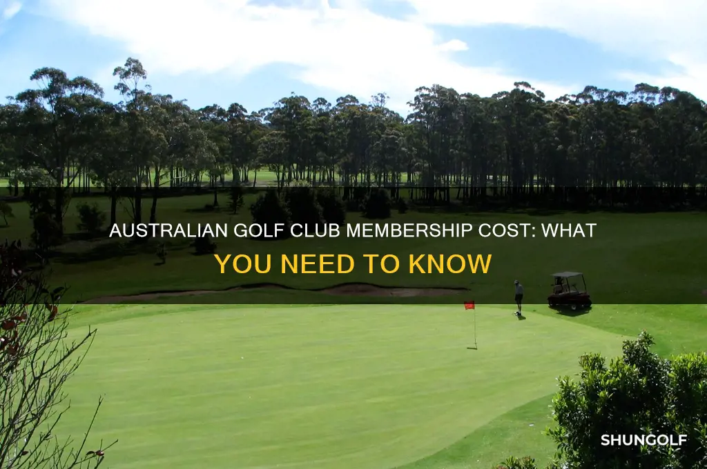 how much is membership at the australian golf club