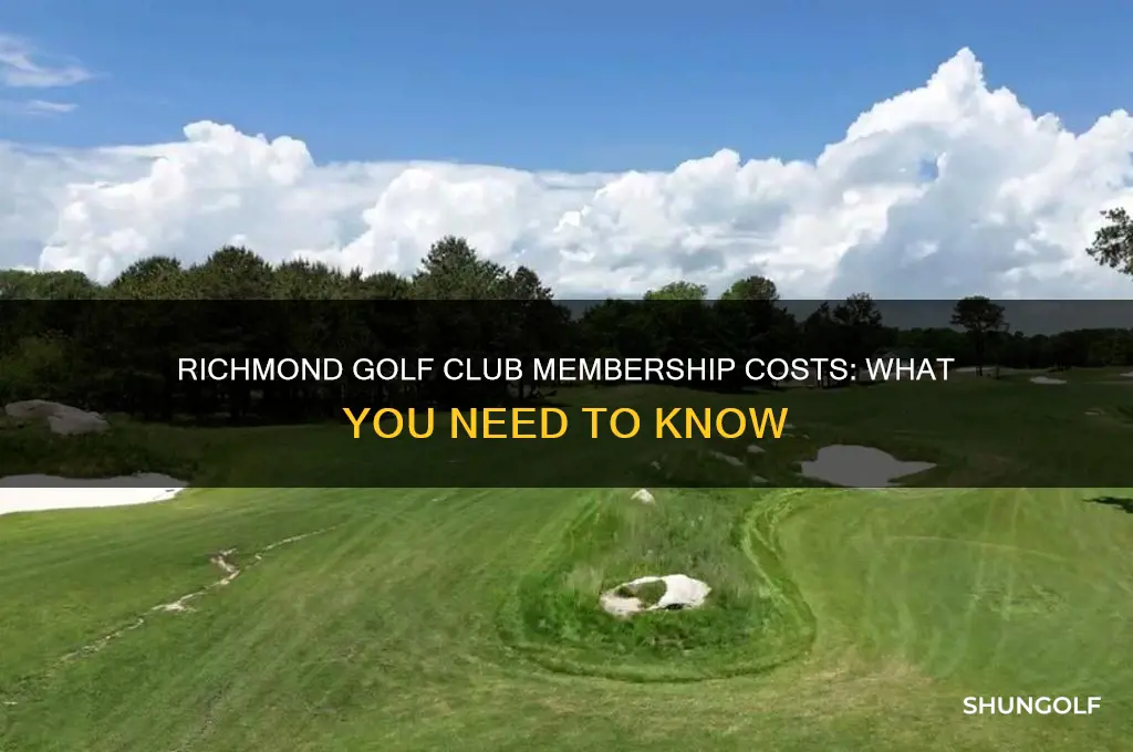 how much is membership at the richmond golf club