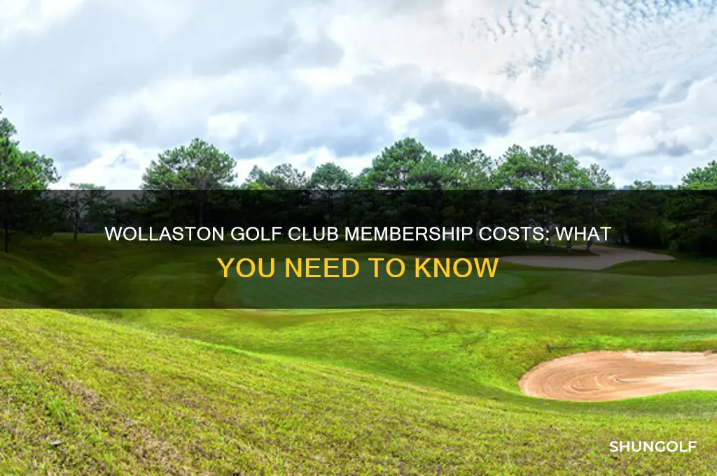how much is membership at wollaston golf club