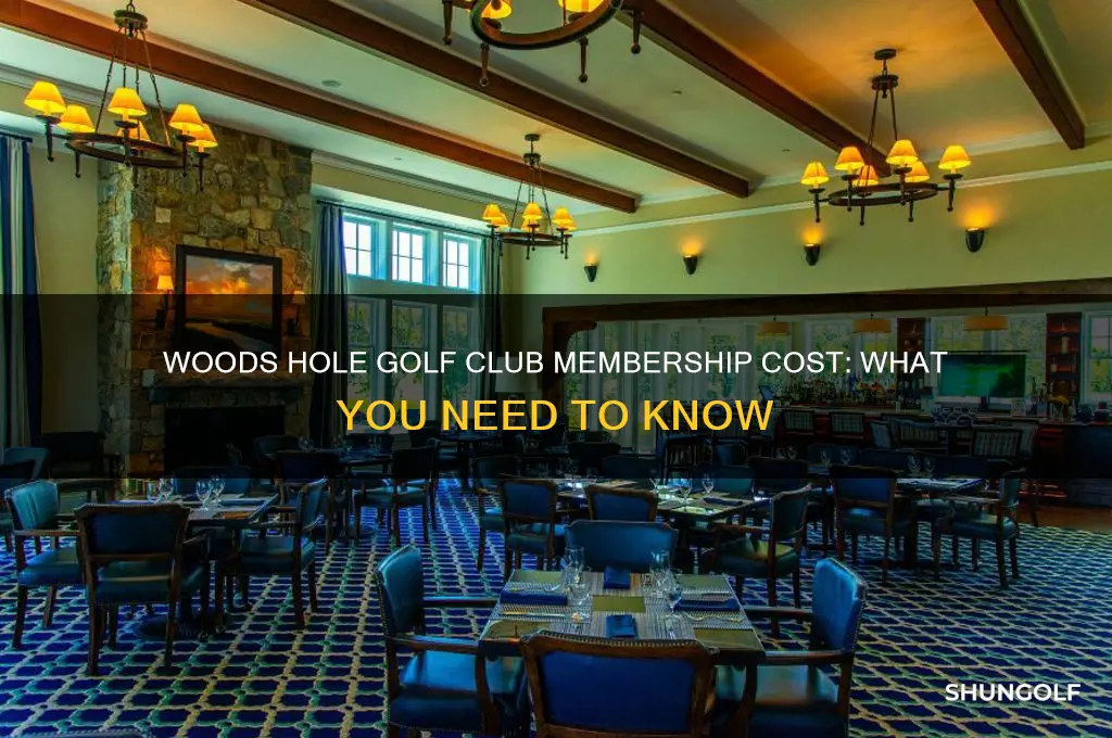 how much is membership at woods hole golf club