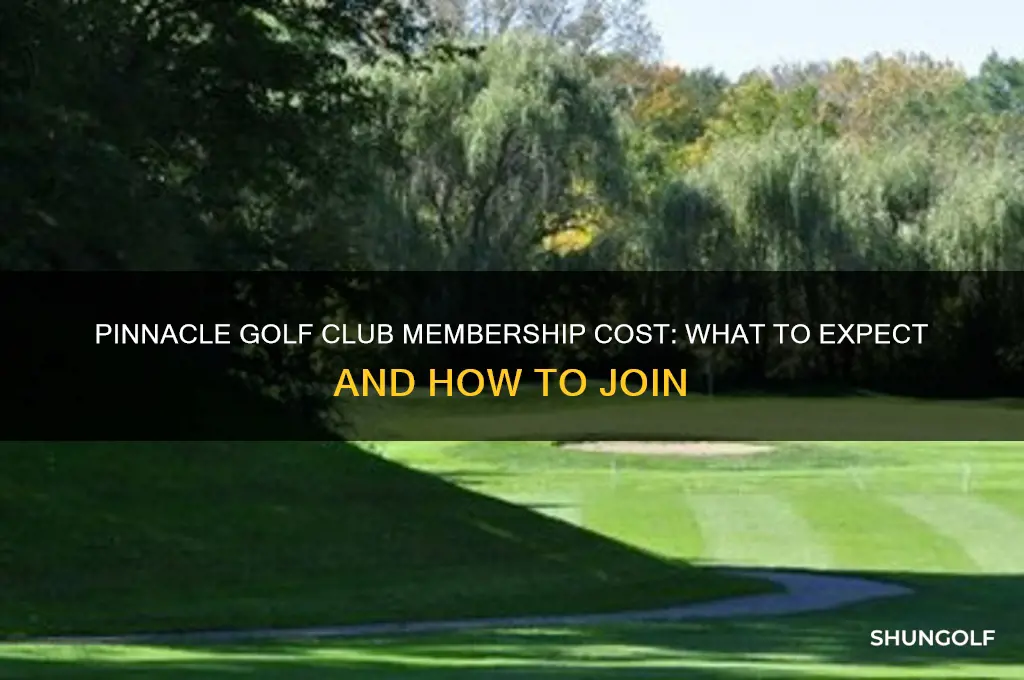 how much is pinnacle golf club membership