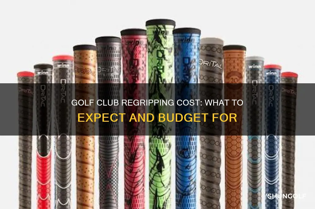 how much is regripping golf clubs