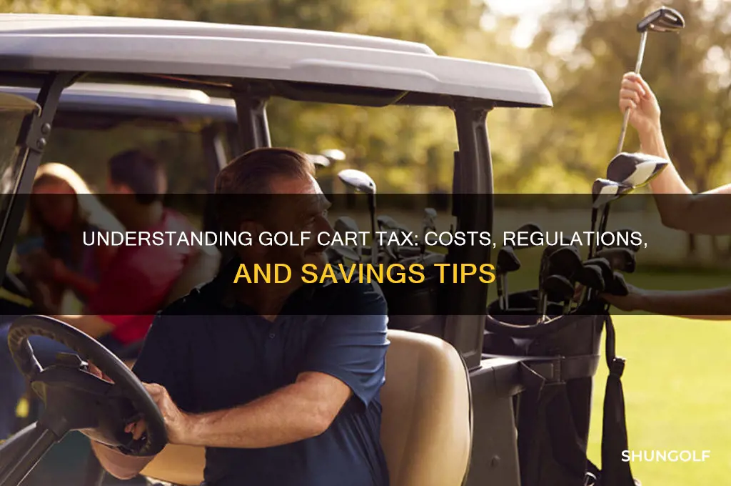 how much is tax on a golf cart