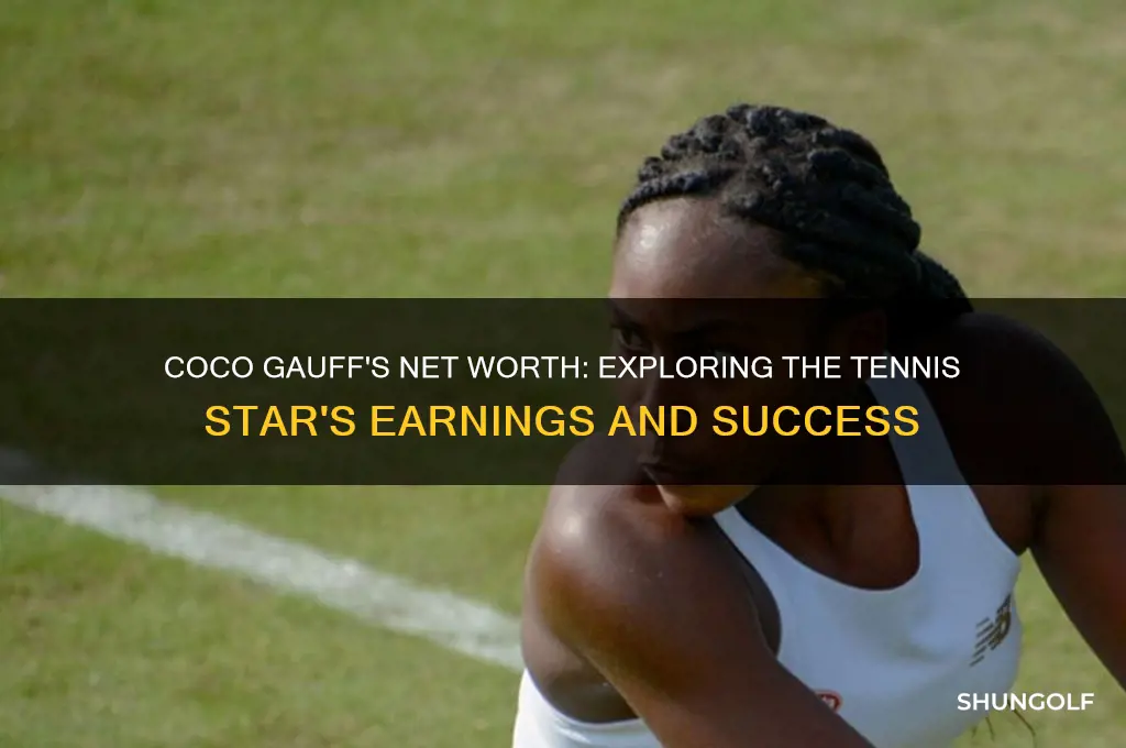 how much is tennis player coco golf worth