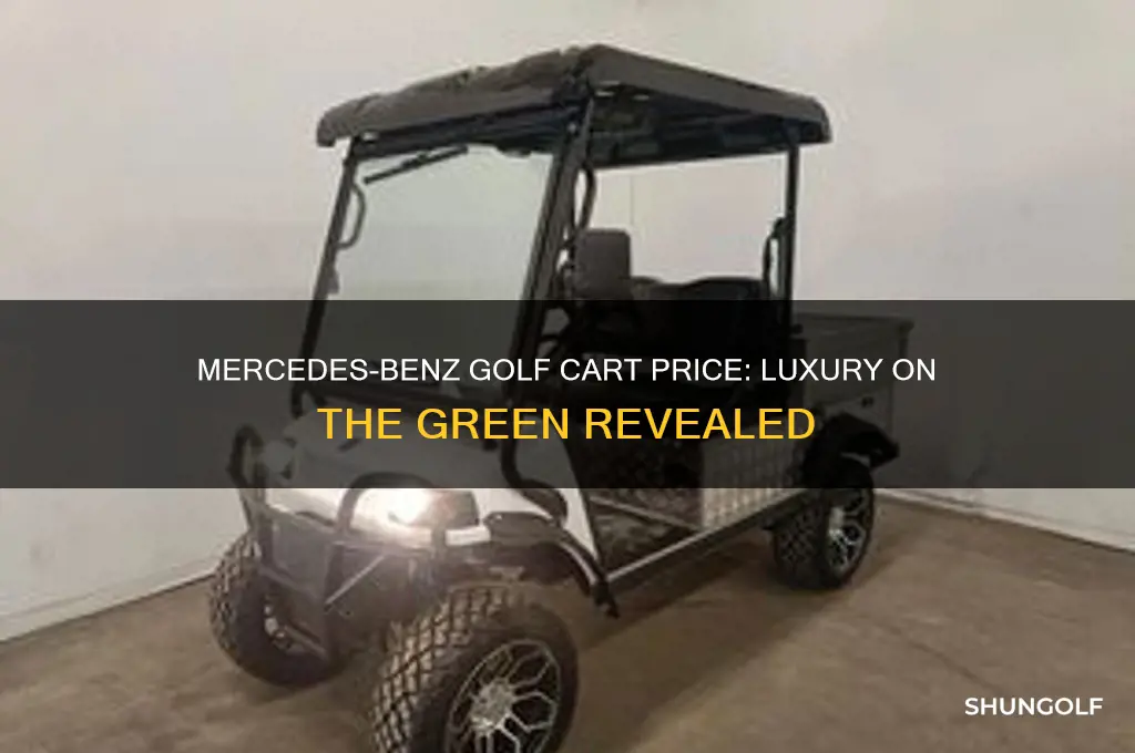 how much is the mercedes benz golf cart