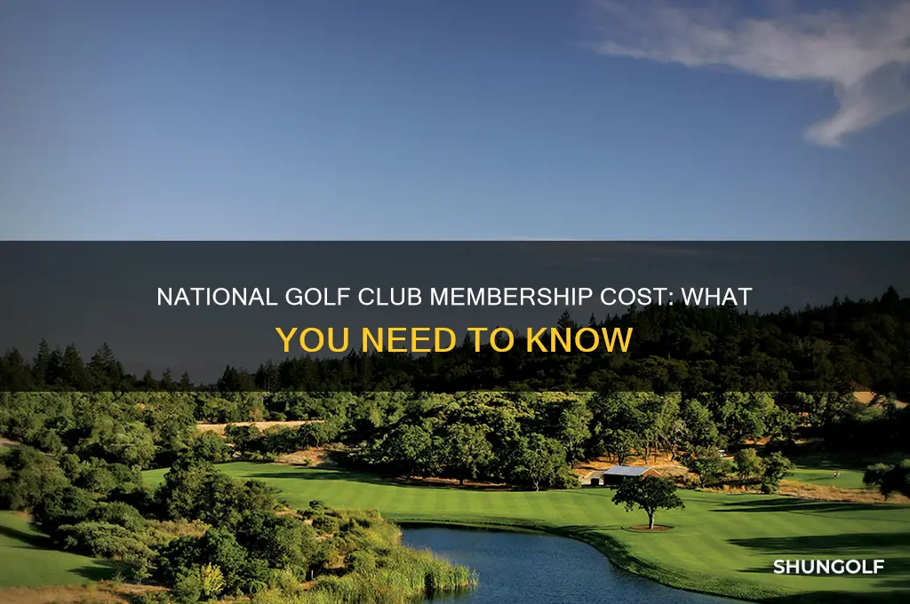 how much is the national golf club membership