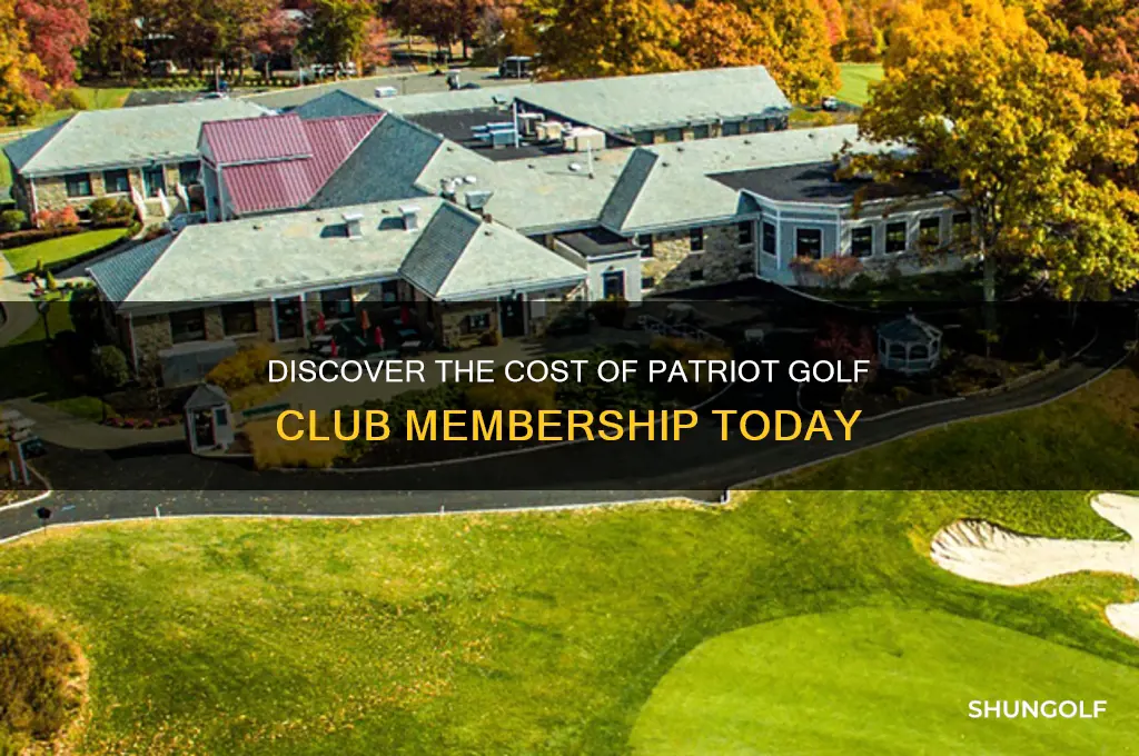 how much is the patriot golf club membership
