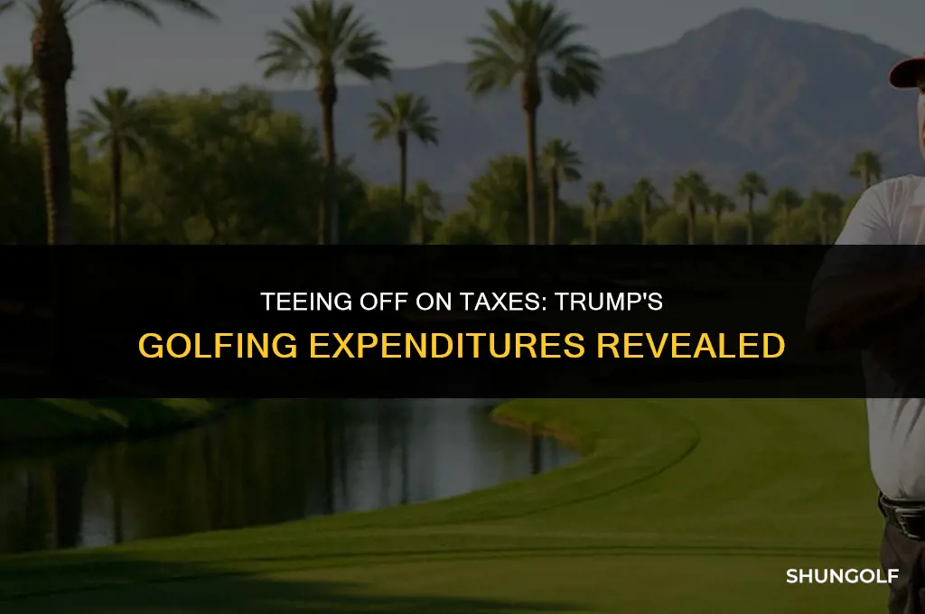 how much is trump spent on golfing