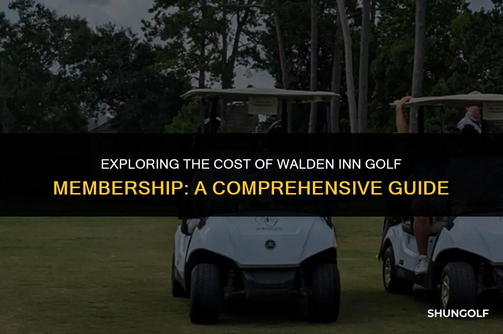 how much is walden inn golf membership