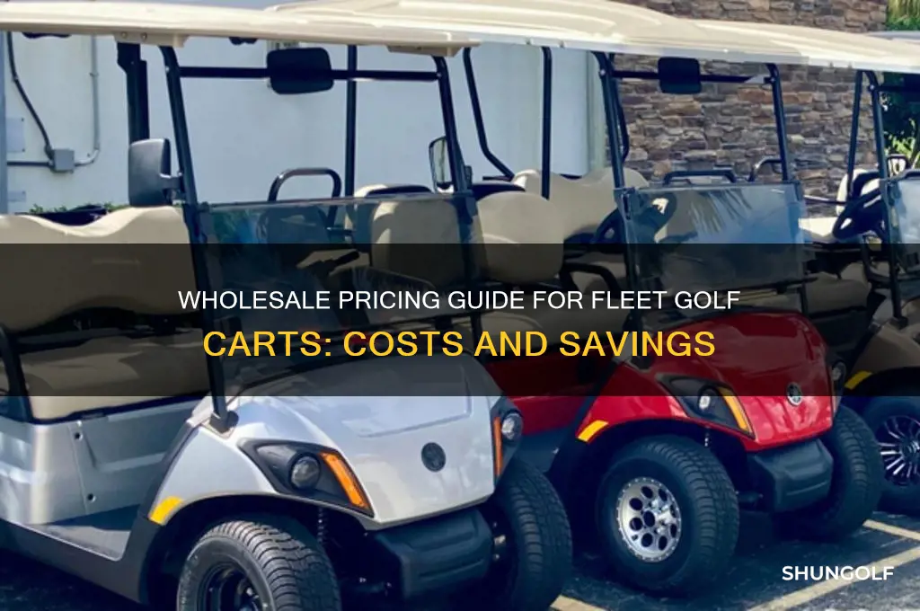 how much is wholesale price on fleet golf carts