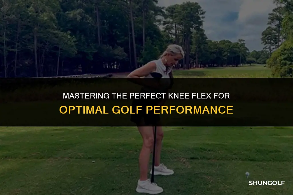 how much knee flex in golf