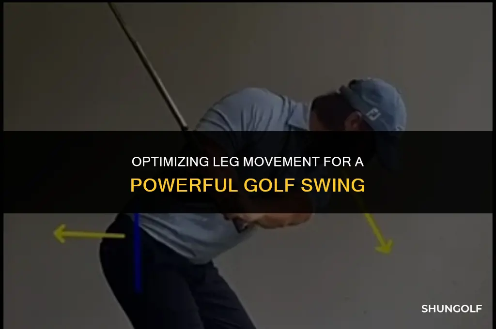 how much leg movement in golf swing