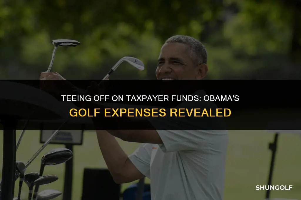 how much miney did oboma spend on golf