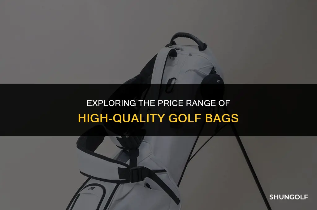 how much money are nice aquality golf bags
