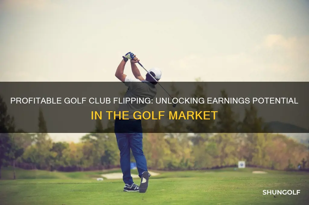 how much money can you make by flipping golf clubs
