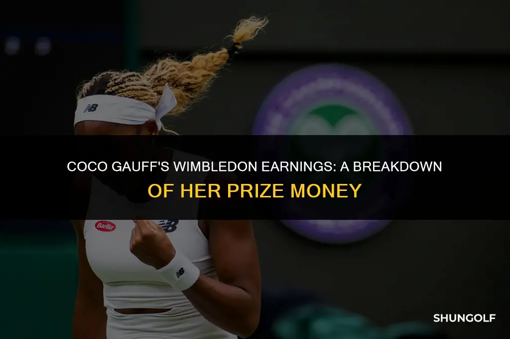 how much money did coco golf make at wimbledon