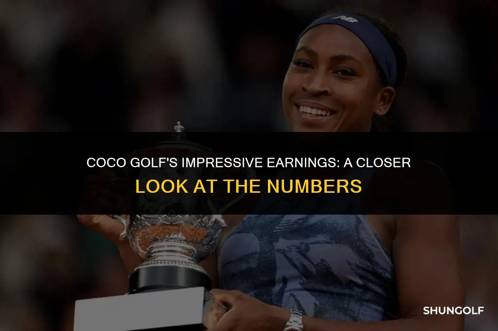 how much money did coco golf win