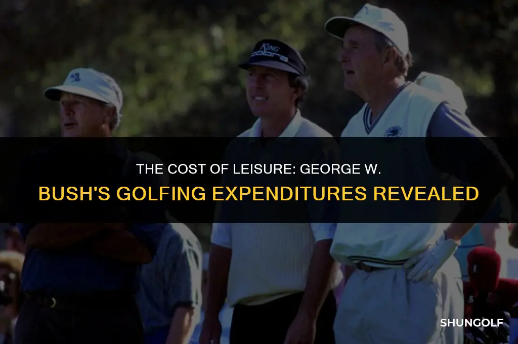 how much money did george w bush spend golfing