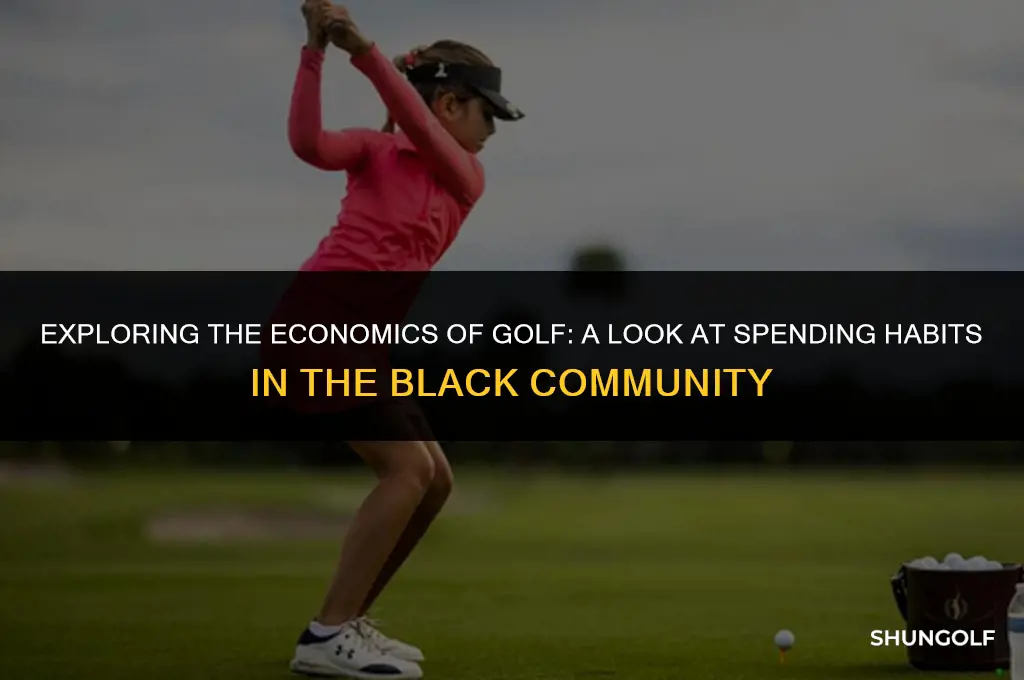 how much money do black people spend on golf