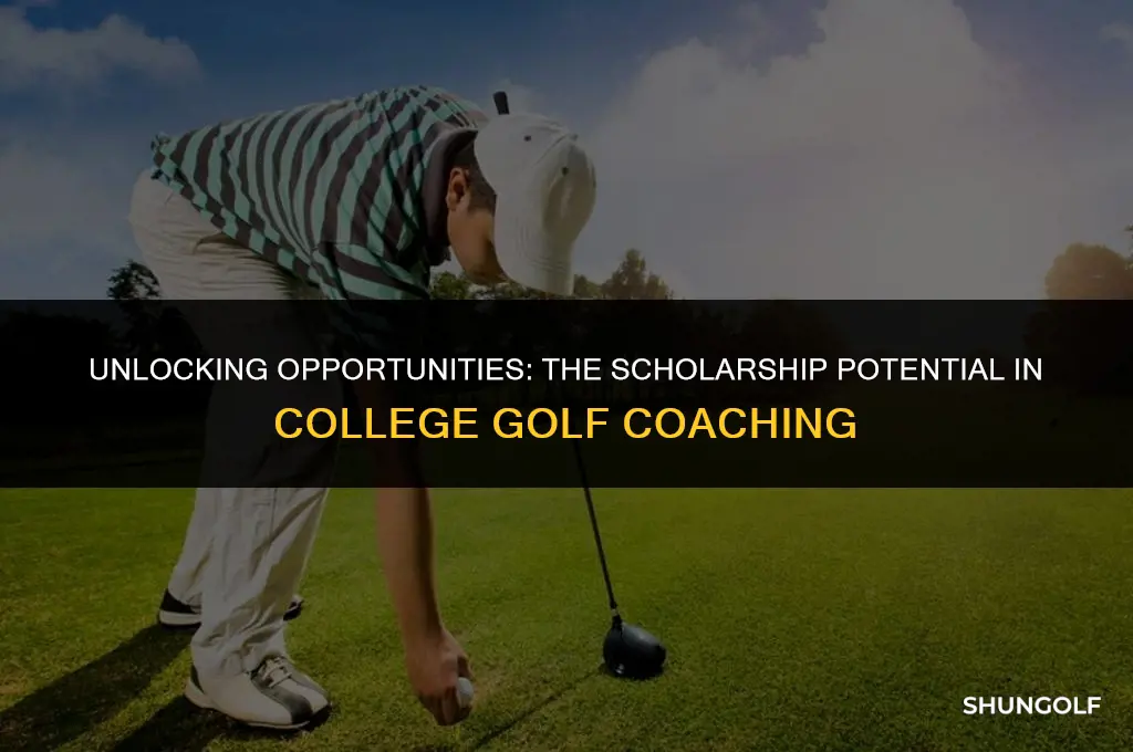 how much money do college golf coaches have for scholarships