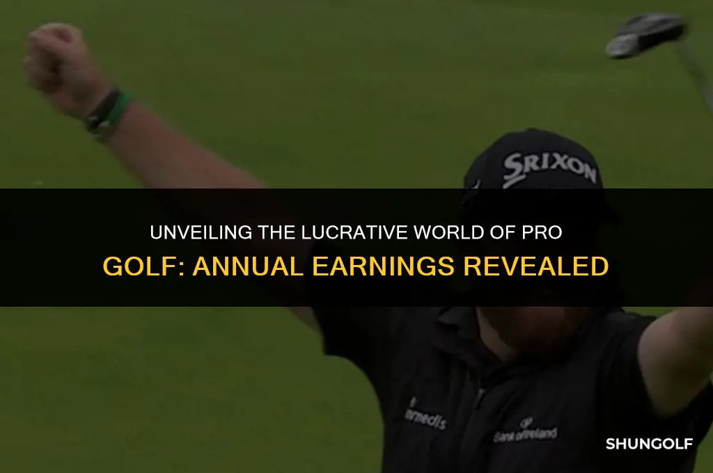 how much money do pro golfer make a year