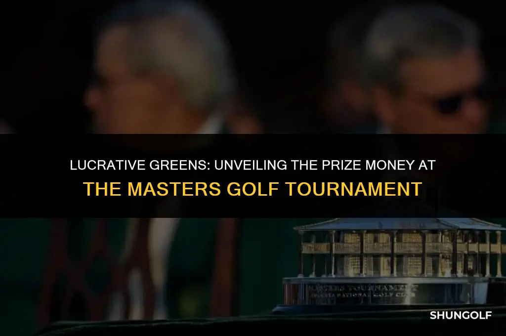how much money do they win in the masters golf