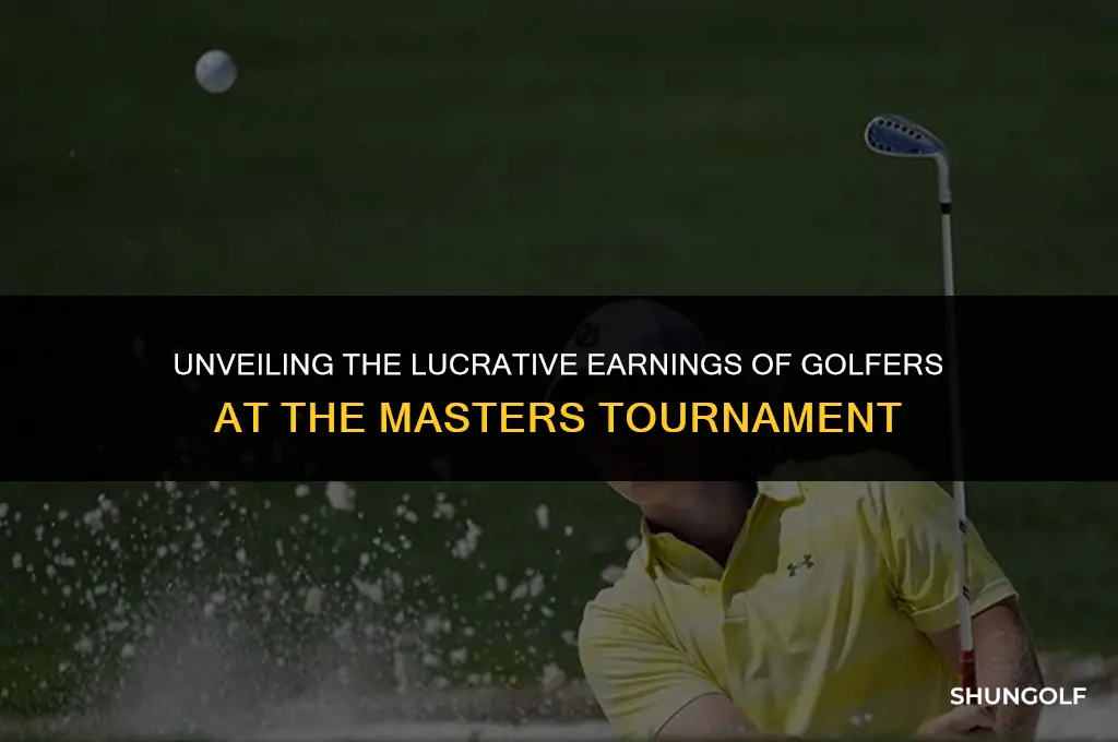 how much money does a golfer make at the masters
