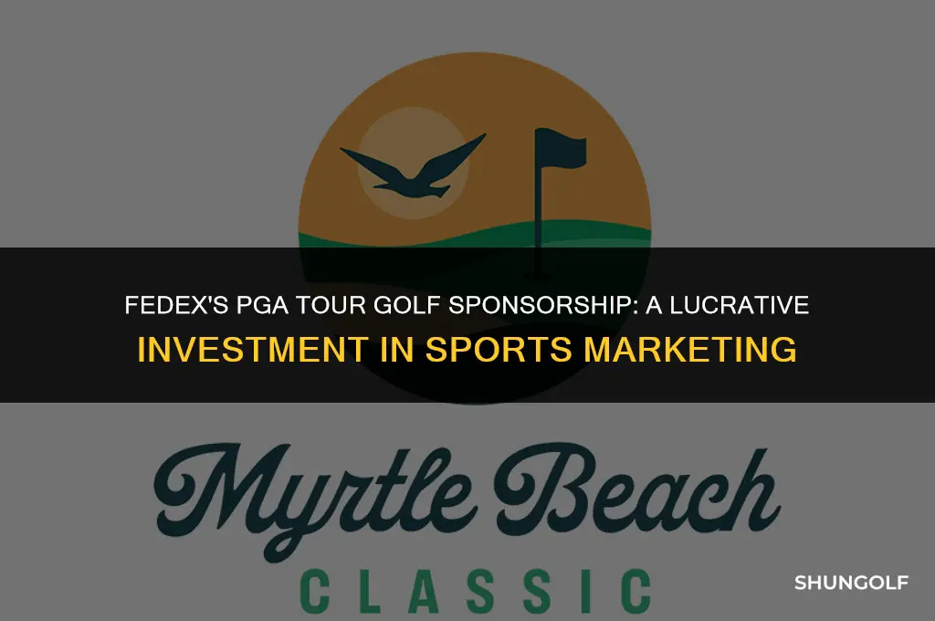 how much money does fedexp spend on pga tour golf