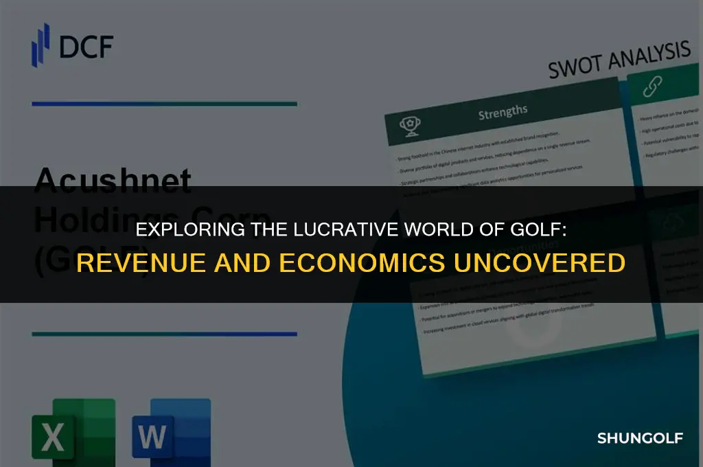 how much money does golf generate