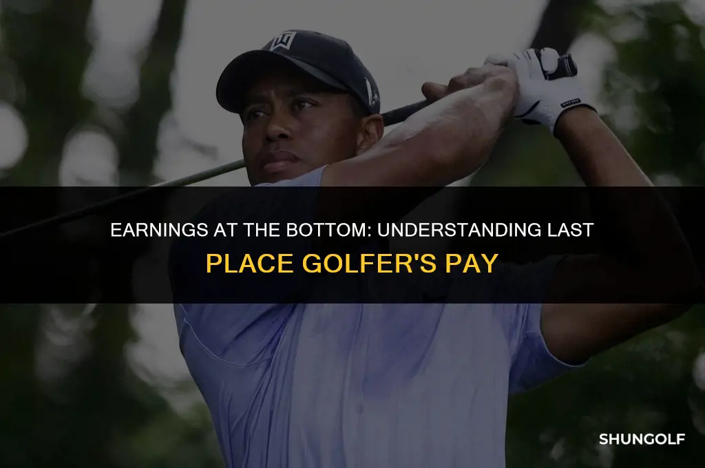 how much money does the last place golfer make