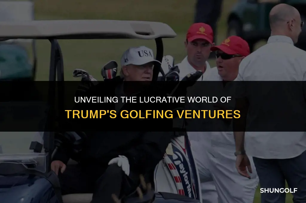 how much money does trump make from his golf trips