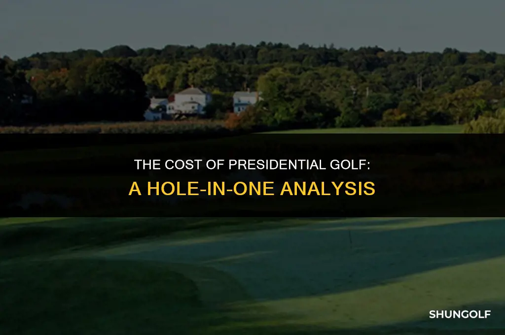 how much money for the president to golf