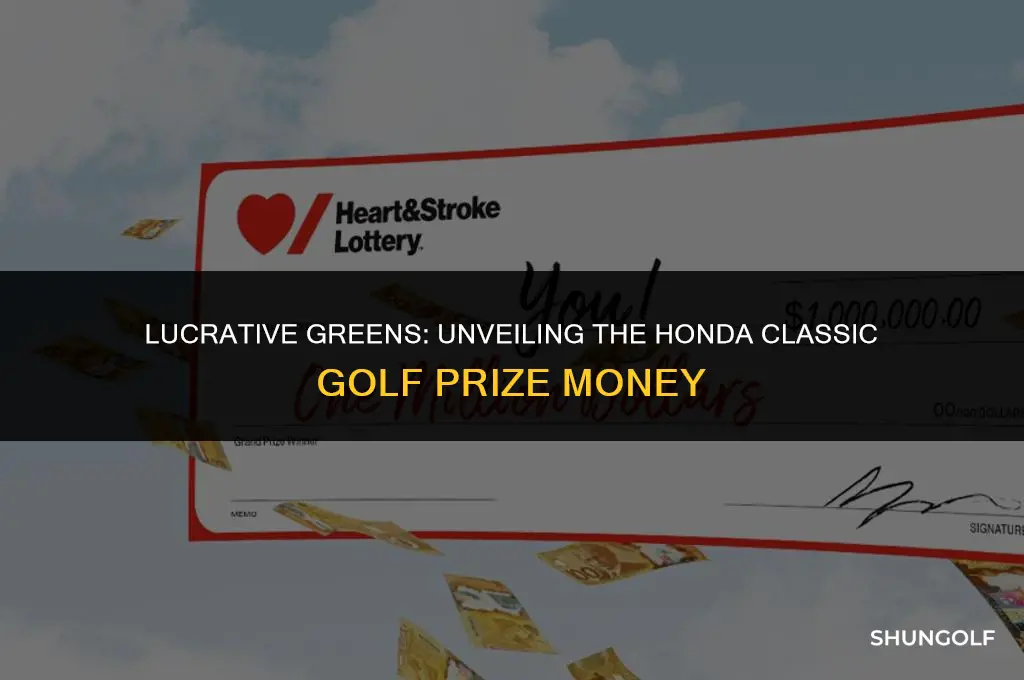 how much money for winning honda classic golf