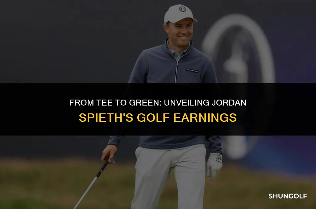how much money has jorden speith earned vrom golf
