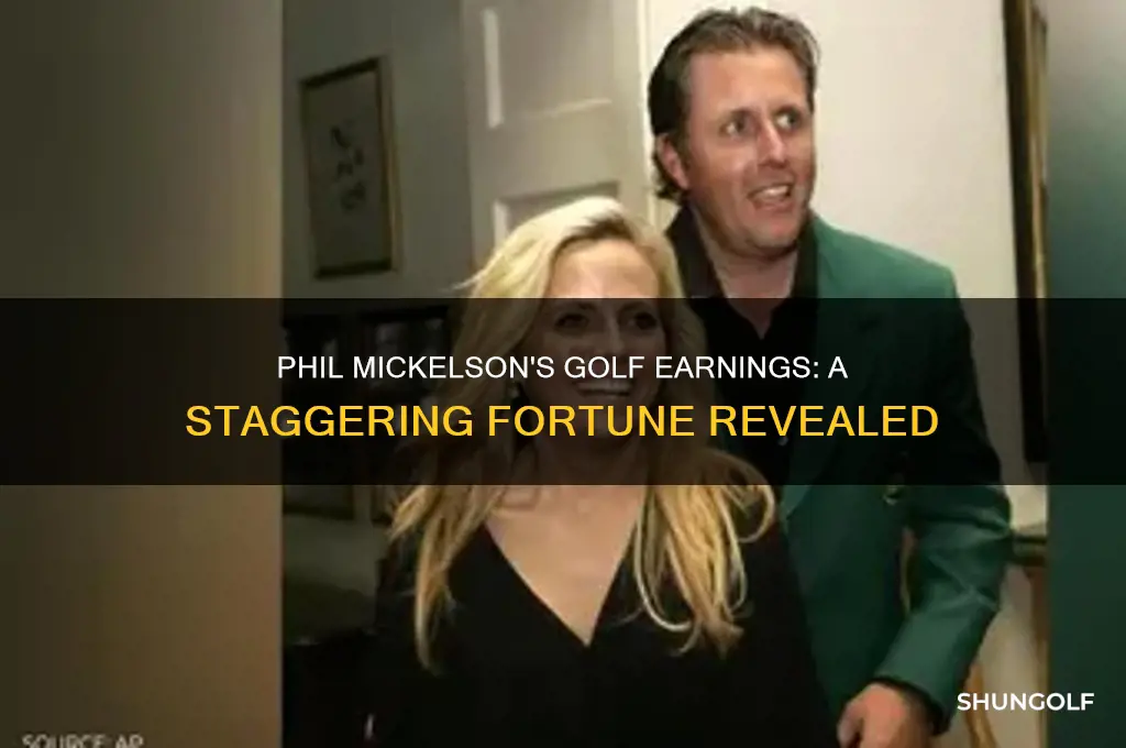 how much money has phil mickelson made playing golf