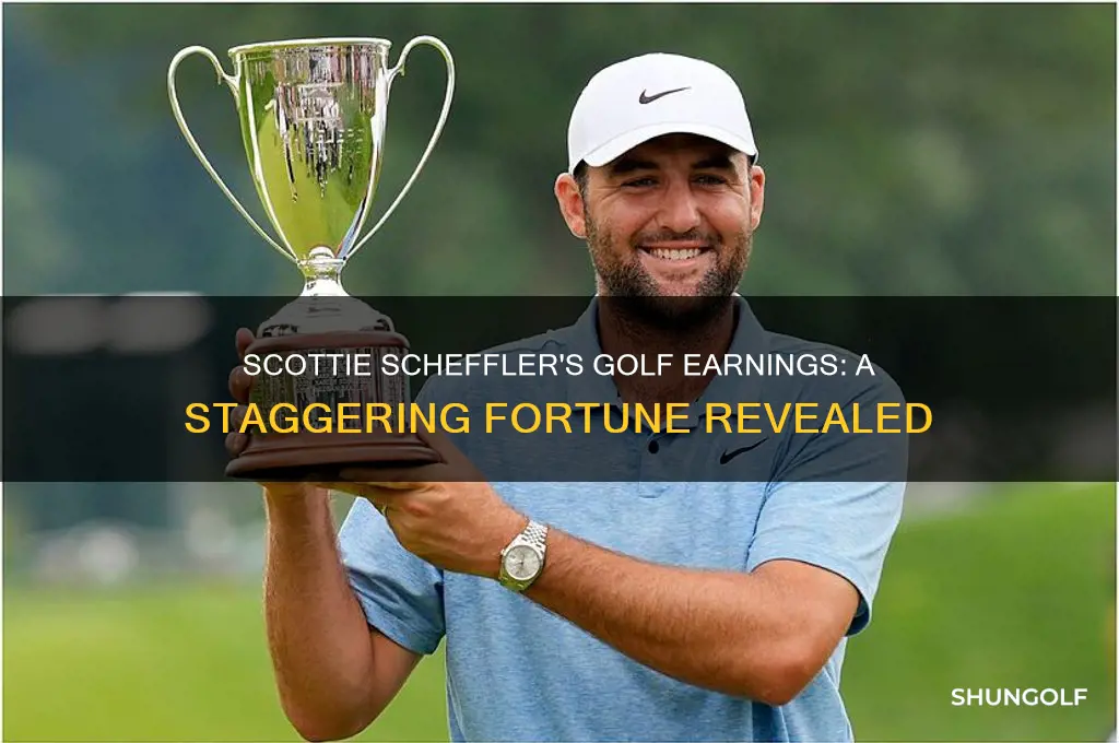 how much money has scottie scheffler made playing golf