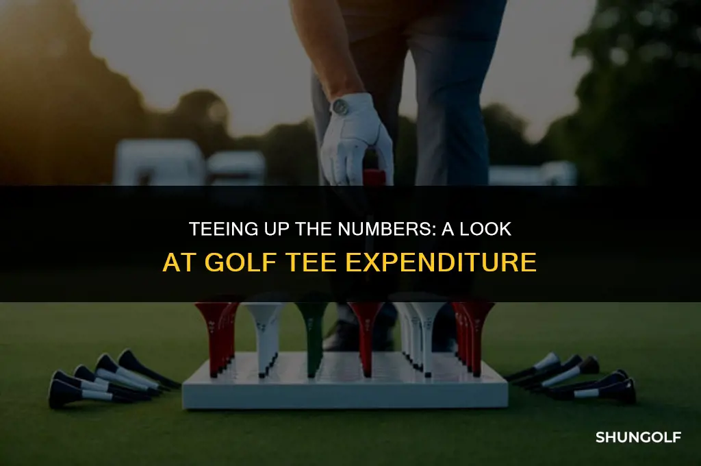 how much money is spent on golfing tees