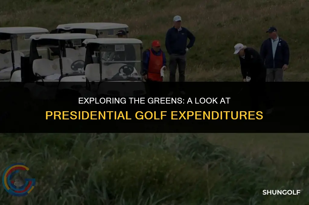 how much money oresidents soend golf