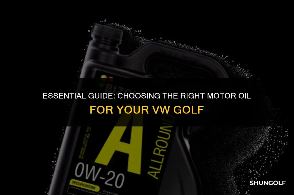 how much motor oil in a vw golf