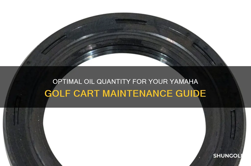 how much oil needed yahama golf cart
