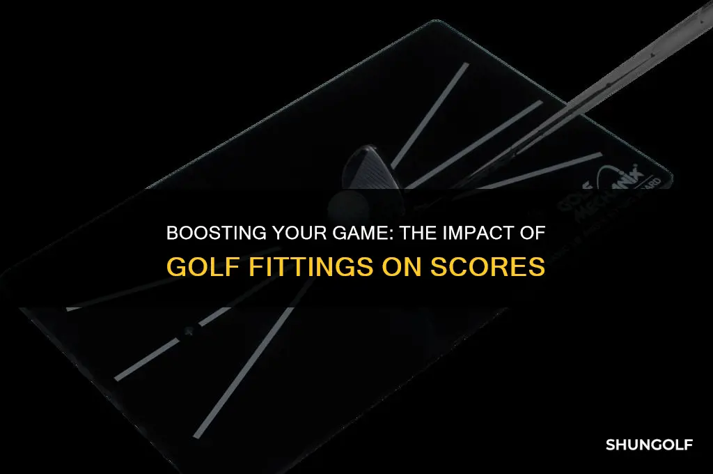 how much on average does a golf fitting improve scores