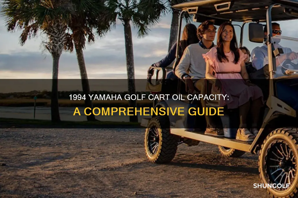 how much opiol does a 1994 yamaha golf cart take