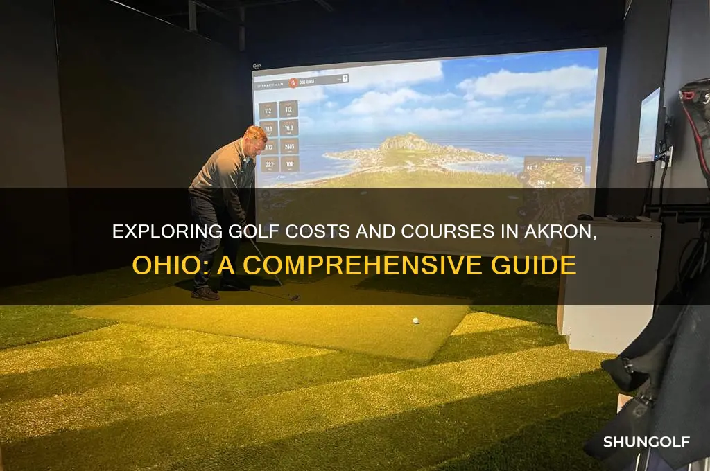 how much playing golf at akron ohio