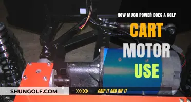 Golf Cart Motor Power Consumption: Understanding Energy Usage and Efficiency