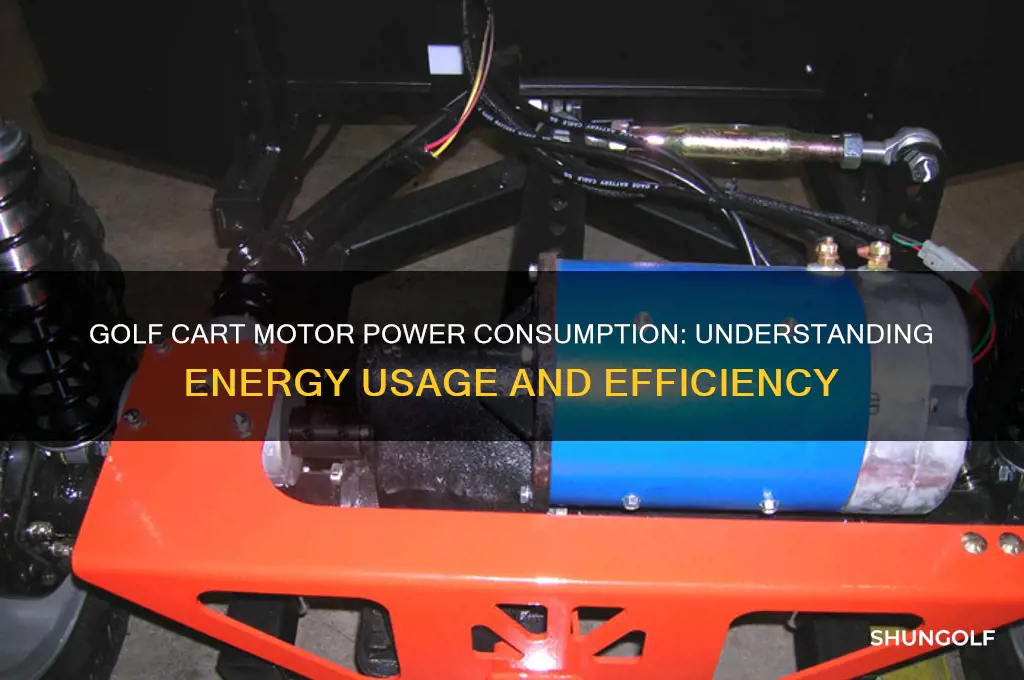 how much power does a golf cart motor use