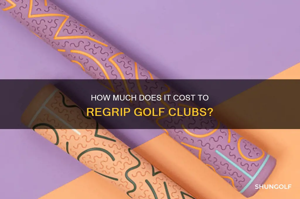 how much regrip golf clubs