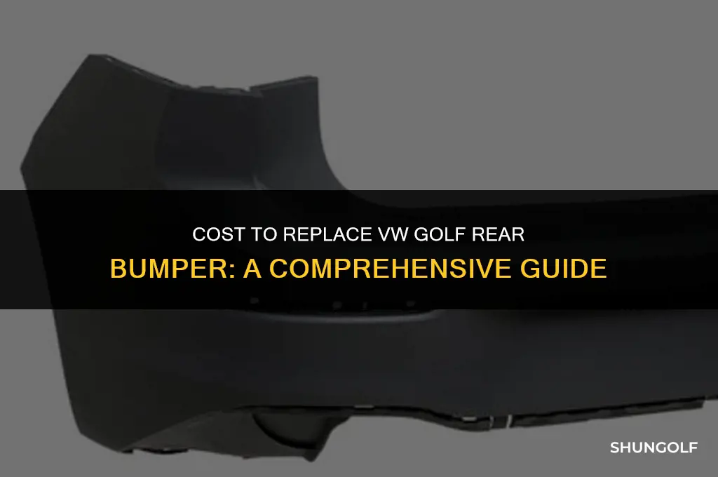 how much replace vw golf rear bumper