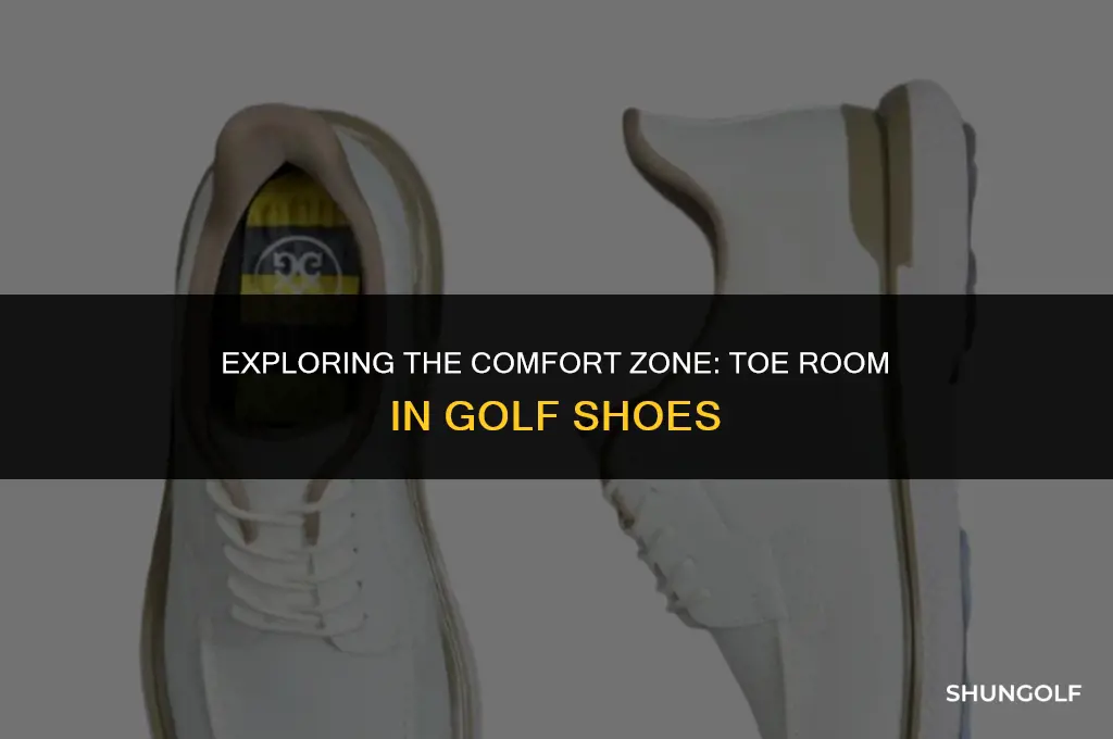 how much room in toe of golf shoe
